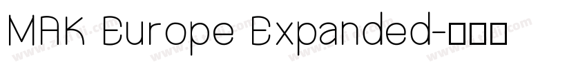 MAK Europe Expanded字体转换